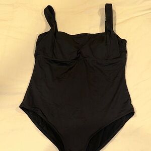 Elegant Black Women's One Piece Swimsuit
